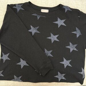Altar’d State Long Sleeve Shirt with Gray Star Print